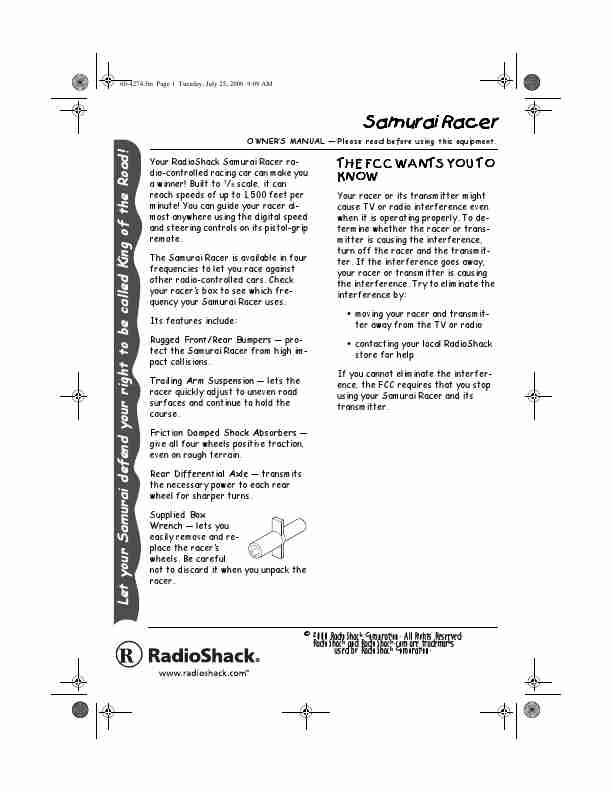 Radio Shack Motorized Toy Car 60-4274-page_pdf